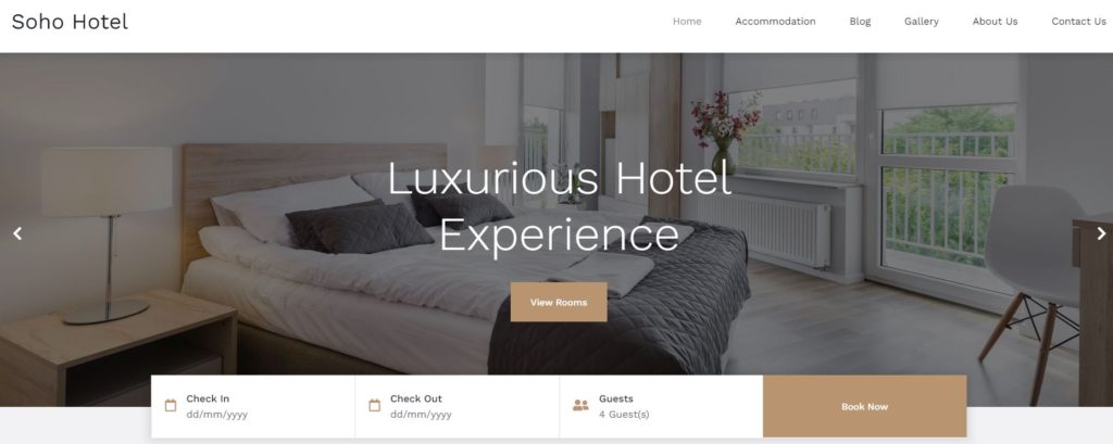 weboldal készítés hoteleknek